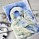 Watercolor painting 'White Swan'. Pictures. Svekla_art. Online shopping on My Livemaster.  Фото №2