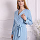 My Lady's summer long cardigan, blue trench dress with belt, Cardigans, Novosibirsk,  Фото №1