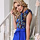 Womens dress, blue dress from handkerchief, Dresses, St. Petersburg,  Фото №1