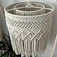 Абажур бохо макраме. Абажуры и плафоны. Наталья (MACRAME FOR HYGGE). Интернет-магазин Ярмарка Мастеров.  Фото №2