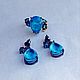 Black Drop Earrings with Swiss Blue Topaz. Earrings. BlackRiverJewelry. Online shopping on My Livemaster.  Фото №2