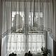 Order TULLE LINEN ' WITH arch and linen lace'. Linen fantasy. Livemaster. . Curtains1 Фото №3