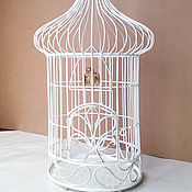 Для дома и интерьера handmade. Livemaster - original item Cage with a bird for compositions. Handmade.