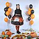 Halloween night skirt with evil pumpkins, striped leggings, Skirts, Moscow,  Фото №1