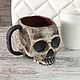 Заказать Skull mug (with firing effect) Skull Ceramic Mug. MugCo | Kruzhki iz keramiki. Ярмарка Мастеров. . Mugs and cups Фото №3
