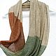 Вязаный льняной снуд, Грибной лес). Снуды. ramremik-knitting-cashmere. Интернет-магазин Ярмарка Мастеров.  Фото №2