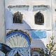 Morocco Chefchaouen Oil painting 30 x 40 cm blue city landscape. Pictures. Viktorianka. My Livemaster. Фото №4