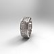 Wedding ring with ornaments, silver (Ob42). Engagement rings. anna-epifanova. Online shopping on My Livemaster.  Фото №2
