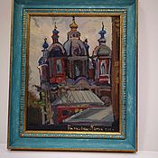 Картины и панно handmade. Livemaster - original item Oil painting in frame. St. Clement `s Church. Bright for a gift. Handmade.
