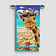 Waffle bath towel or beach towel 'Giraffe'. Towels. Knitted cozy. Online shopping on My Livemaster.  Фото №2