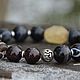 Order Wealth bracelet made of black agate, Himalayan quartz, JI. Jewerly for Happiness. Livemaster. . Bead bracelet Фото №3