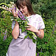 Linen dress Lilac fairy tale, boho dress made of linen summer. Dresses. Lara (EnigmaStyle). My Livemaster. Фото №6