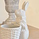 Hare with concrete planters for interior decoration Provence, Shabby, Vintage. Vases. Decor concrete Azov Garden. My Livemaster. Фото №4