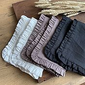 Для дома и интерьера handmade. Livemaster - original item Linen napkins with ruffles. Handmade.