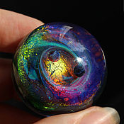Сувениры и подарки ручной работы. Ярмарка Мастеров - ручная работа Glass ball Rainbow shine of space. Sphere Meditation Galaxy. Handmade.