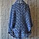 Шаль крючком голубая-Платок крючком-Шаль вязаная. Шали. Multi Color Crochet (voronkova-olga). Интернет-магазин Ярмарка Мастеров.  Фото №2