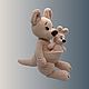 Вязаная игрушка «Мама Кенгуру и малыш». Амигуруми куклы и игрушки. Myteddy-flower. Ярмарка Мастеров.  Фото №5
