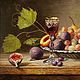 Натюрморт с виноградом и инжиром, Картины, Москва,  Фото №1