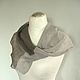 Linen scarf natural grey Snood scarf. Scarves. Initasworks (Inita). Online shopping on My Livemaster.  Фото №2