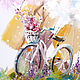 Принт Весенний велосипед. Картины. Happyprint. Интернет-магазин Ярмарка Мастеров.  Фото №2