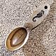 Measuring spoon made of elm with a 'seahorse' pattern', Spoons, Shumerlya,  Фото №1