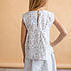 Order Linen suit for girls with stripe print. molinialife. Livemaster. . Child skirt Фото №3