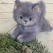 Мягкая игрушка котенок Пушистик – заказать на Ярмарке Мастеров ...
