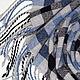  Тканый шарф унисекс в клеточку 100% шерсть, Шарфы, Бийск,  Фото №1