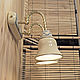 Italian retro double wall lamp in the bathroom. Wall lights. Elena Zaychenko - Lenzay Ceramics. My Livemaster. Фото №6