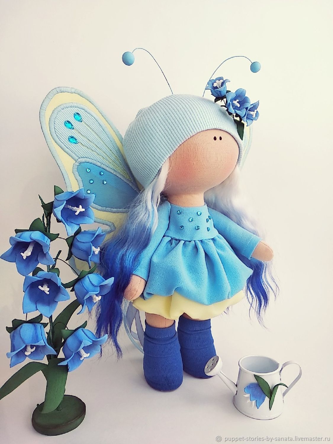 doll textile. Butterfly Height - 29 cm, Dolls, St. Petersburg,  Фото №1