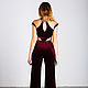 Burgundy jumpsuit. Jumpsuits & Rompers. Evening designer dresses GoldDress. Online shopping on My Livemaster.  Фото №2