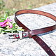 Women's leather belt 'Rose Marie'. Straps. CRAZY RHYTHM bags (TP handmade). My Livemaster. Фото №4