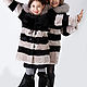 Children's mouton fur coat ' Bee'. Childrens outerwears. Kids fur coat. My Livemaster. Фото №5