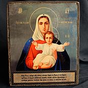 Картины и панно handmade. Livemaster - original item Icons: The Icon Of The Mother Of God Leushinskii. Handmade.