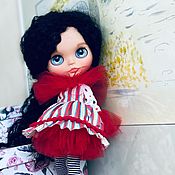 Кукла блайз кастом custom Blythe в образе Barbie Барби