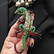 Украшения handmade. Livemaster - original item Brooch-pin: lizard. Handmade.