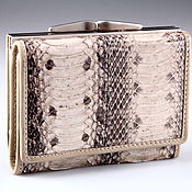 Сумки и аксессуары handmade. Livemaster - original item Women`s wallet made of snake skin with a coin holder on the clasp IMI0002L. Handmade.