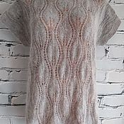Одежда handmade. Livemaster - original item Angora vest in grey. Handmade.