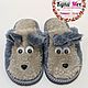 Children's Slippers made of natural sheepskin fur (curly). Slippers. kupimeh. Online shopping on My Livemaster.  Фото №2