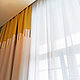The curtains are textured with mustard edging. Curtains1. Designer-Mart (designer-mart). Online shopping on My Livemaster.  Фото №2