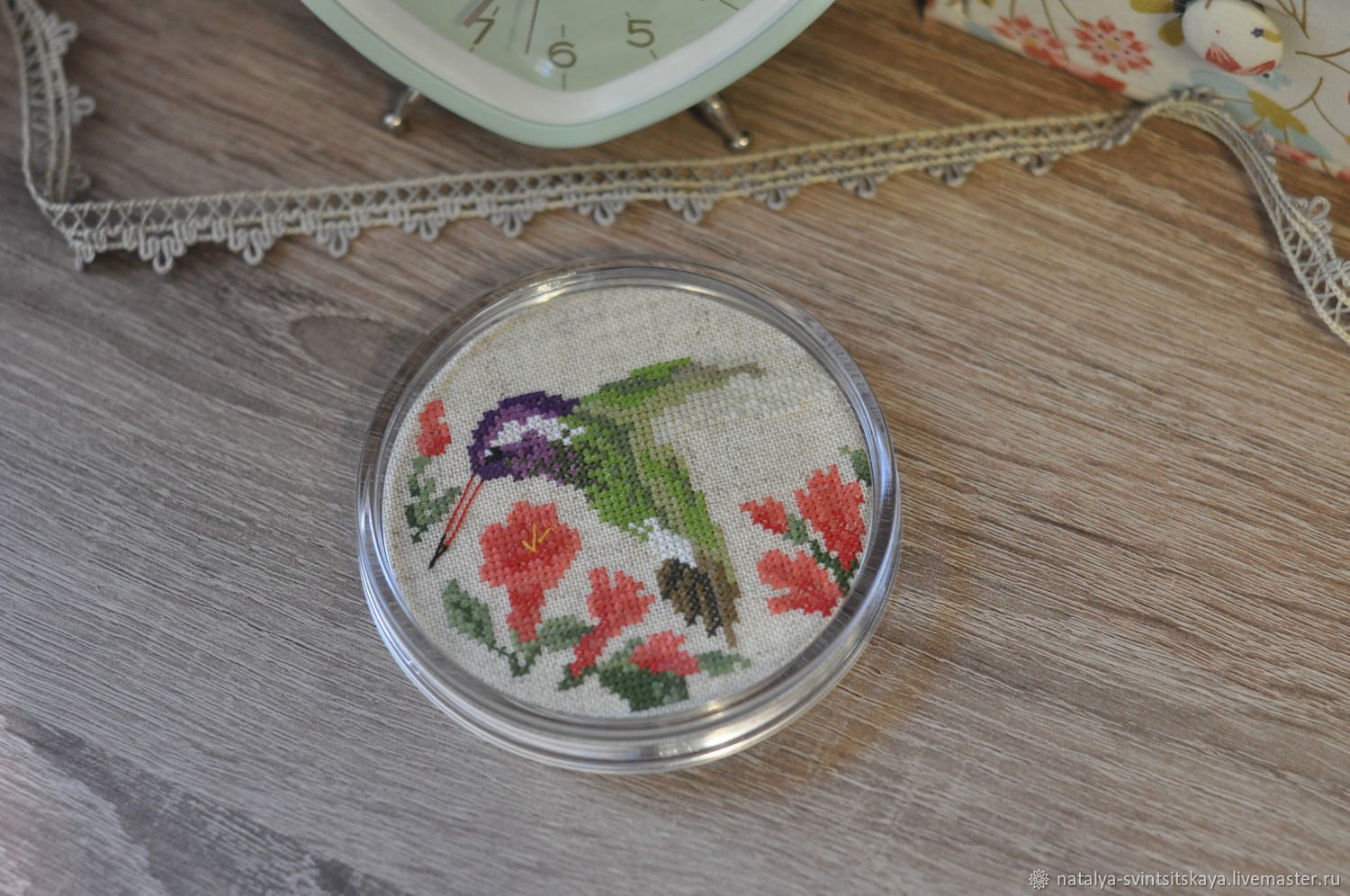 Подставка под кружку/стакан "Колибри фиолетовая" в интернет-магазине ...