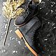 Order Women's shoes Time 'dark gray nubuck beige tread sole'. Hitarov (Hitarov). Livemaster. . Boots Фото №3
