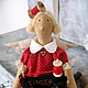 Handmade Doll "Sewing Angel". Tilda Dolls. Muller's dolls. Интернет-магазин Ярмарка Мастеров.  Фото №2