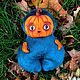 Авторская игрушка: тыквомалыш Пампкин. Тыквоголовка. ЖИВЫЕ ИГРУШКИ | VICKY’S TOYS. Интернет-магазин Ярмарка Мастеров.  Фото №2