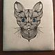 Cat Terminator white - embroidered pattern. Pictures. Uralsoul. Online shopping on My Livemaster.  Фото №2