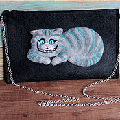 Сумки и аксессуары handmade. Livemaster - original item Bag clutch Cheshire cat. Handmade.