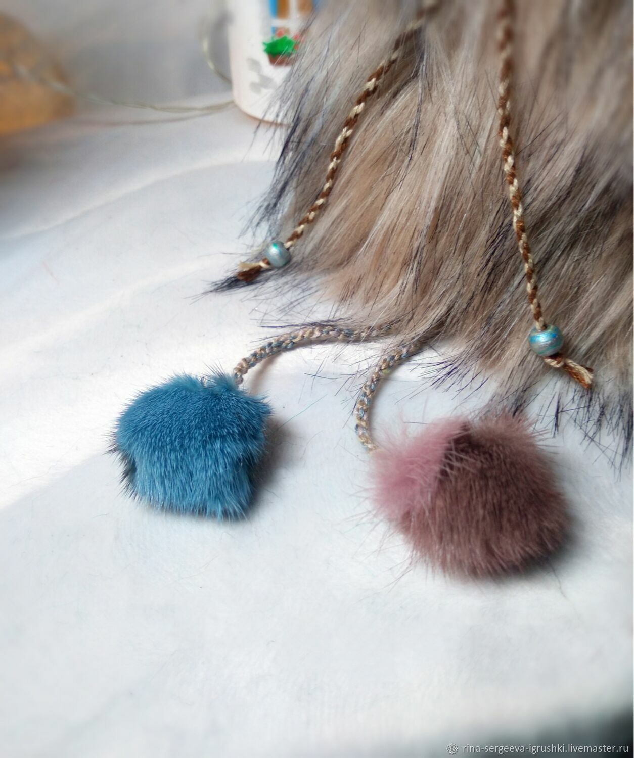 Игрушка из полимерной глины и искусственного меха олень Чанэку – купить ...