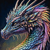 Материалы для творчества handmade. Livemaster - original item Kits for embroidery with beads: Dragon. Handmade.