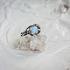 Silver ring with moonstone 'Vesta'. Rings. Unusual Gemstone Jewelry. My Livemaster. Фото №5