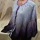 Летний жакет из хлопка с  люрексом,нарядная накидка. Жакеты. VS ПЫШКА (KnittingPlusSize). Ярмарка Мастеров.  Фото №4